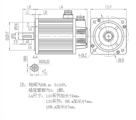 水下伺服电机24V-48V-220380V功率100W-160KW水下电机