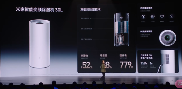 首次登上小米发布会！米家智能变频除湿机发布：国补到手1699元(图2)